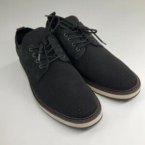 Vince Camuto Mens VY-EERO Black Sport Stretch Oxford Shoes Black Size 11.5 M